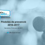 Read more about the article Jornada del Píndoles de prevenció 2017 del projecte AQUÍ EN PARLEM.