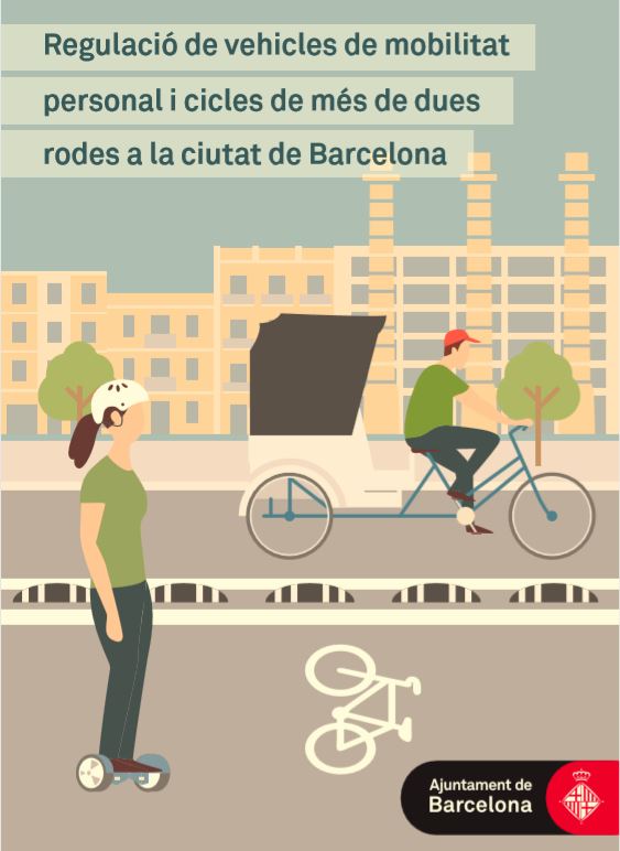 Informadors circulació bicicletes: “les voreres són per als vianants”.